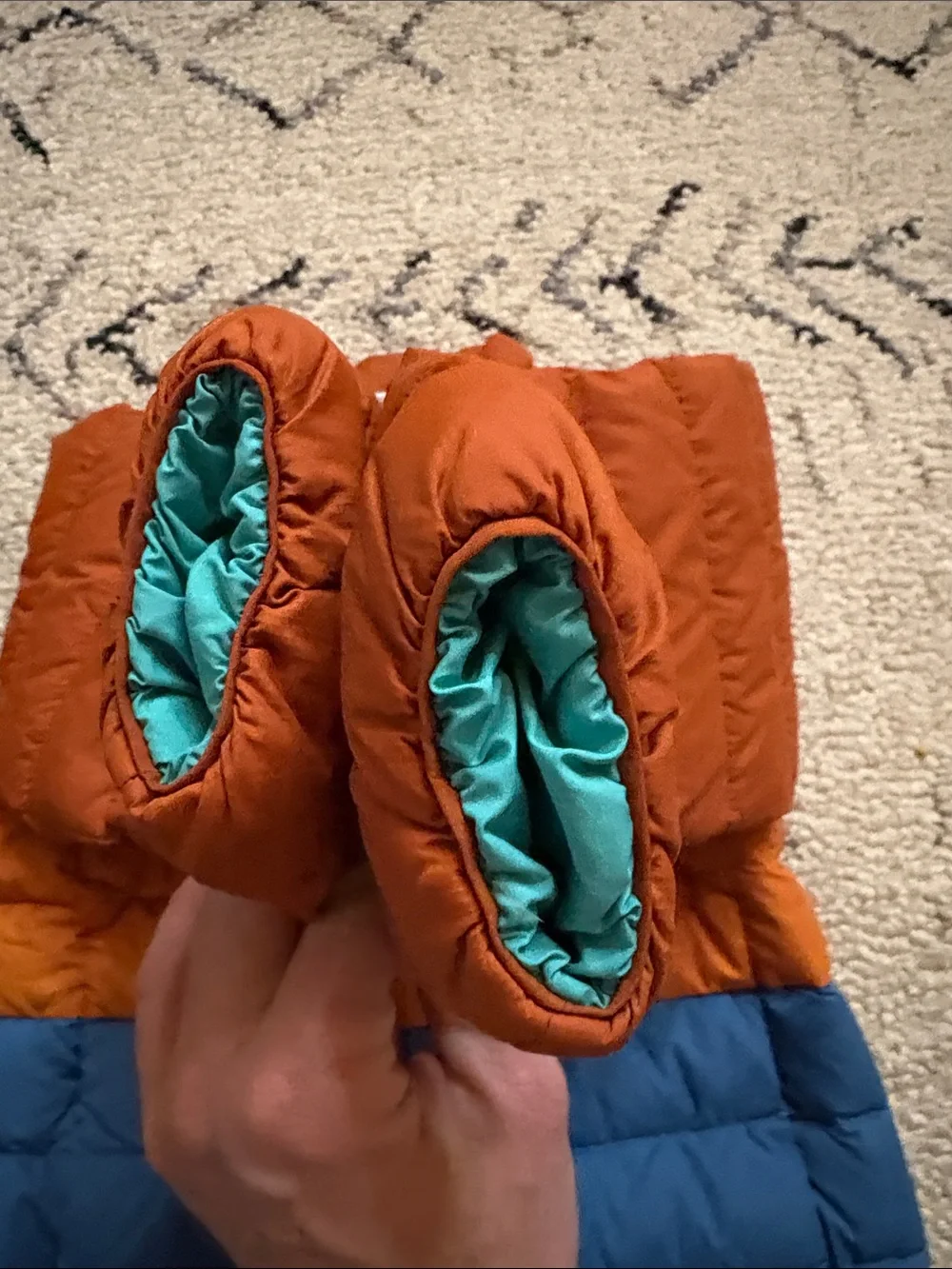 Patagonia Kids Puffer Jacket & Tan Sherpa Hoodie (3T)